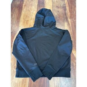 FWD hoodie women S black cropped thumbhole activewear sweatshirt